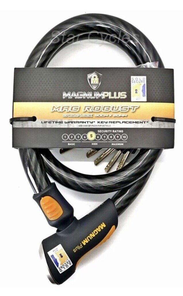 Magnum Plus MagRobust Cable Lock, 185cmx20mm