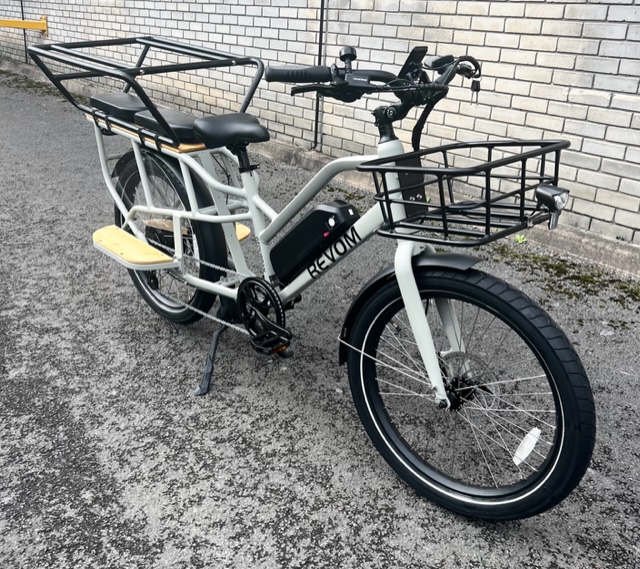 Electric Cargo Bike with full Caboose , front crate and seats
