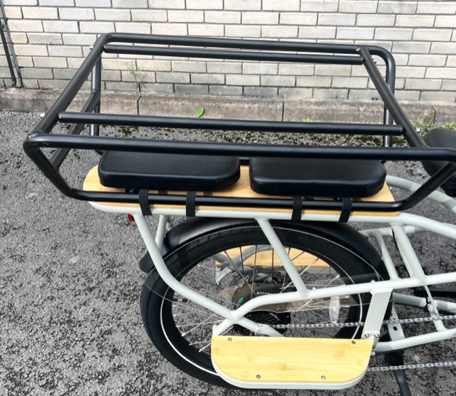 Electric Cargo Bike with full Caboose , front crate and seats