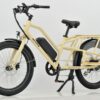 eCargo bike in cream with caboose