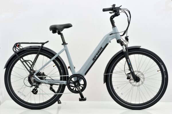 Revom U1 Urban Ebike Light Grey Side View