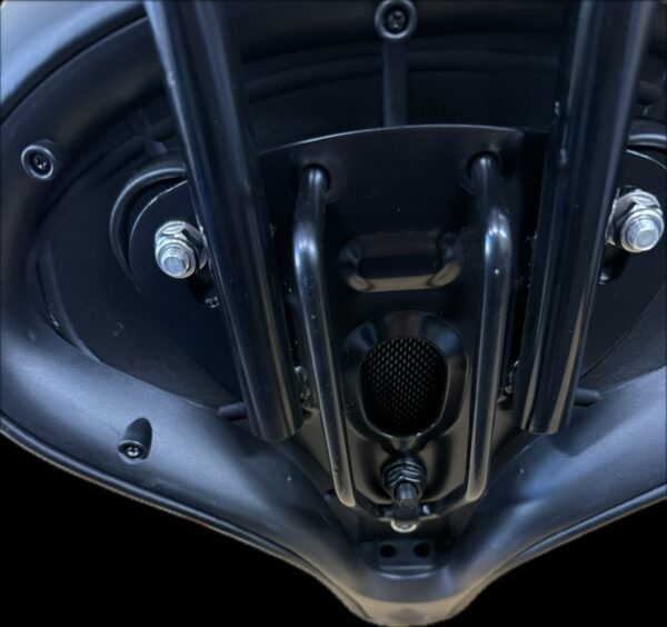 Base rail of tricycle seat with backrest